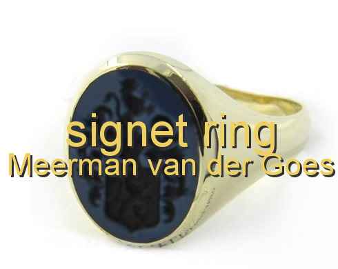 signet ring Meerman van der Goes