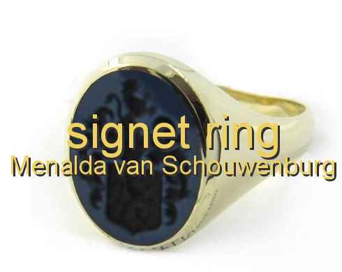 signet ring Menalda van Schouwenburg