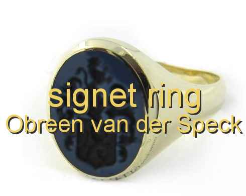 signet ring Obreen van der Speck