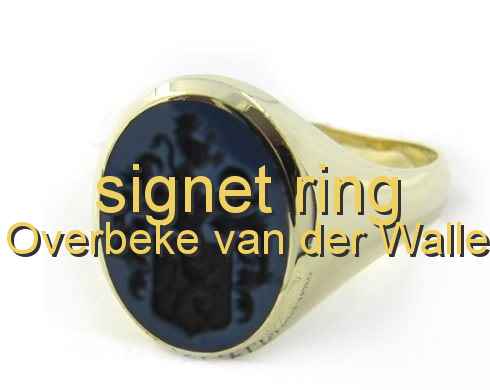 signet ring Overbeke van der Walle