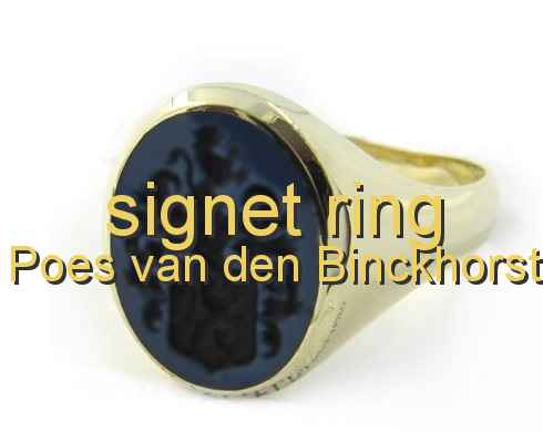 signet ring Poes van den Binckhorst