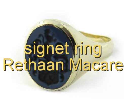 signet ring Rethaan Macaré