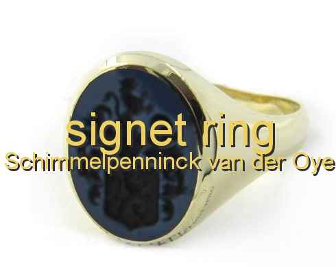 signet ring Schimmelpenninck van der Oye