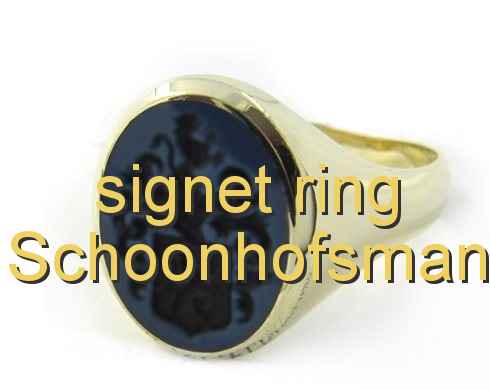 signet ring Schoonhofsman