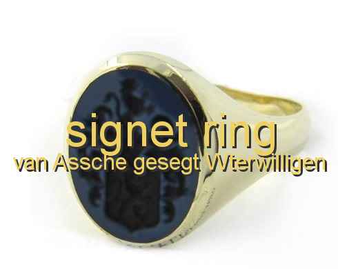 signet ring van Assche gesegt Wterwilligen