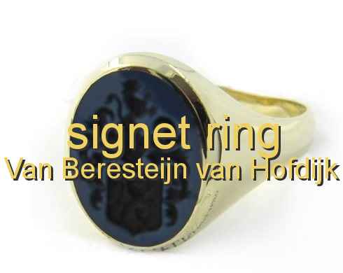 signet ring Van Beresteijn van Hofdijk