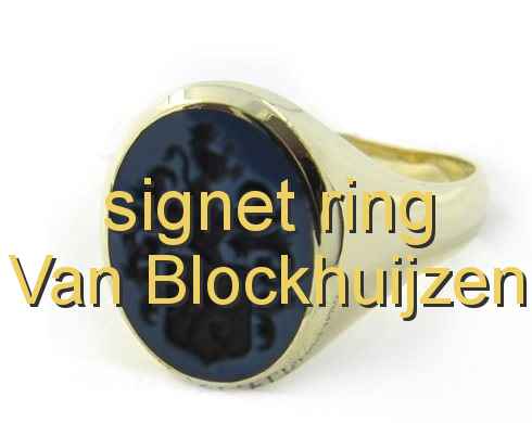 signet ring Van Blockhuijzen