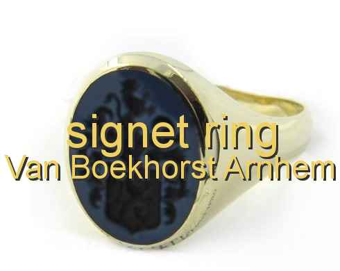 signet ring Van Boekhorst Arnhem