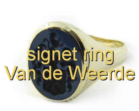 signet ring Van de Weerde