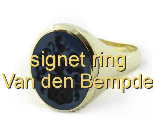 signet ring Van den Bempde