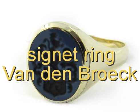 signet ring Van den Broeck