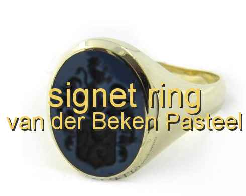 signet ring van der Beken Pasteel