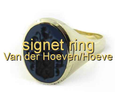 signet ring Van der Hoeven/Hoeve