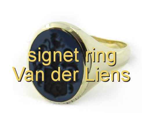 signet ring Van der Liens