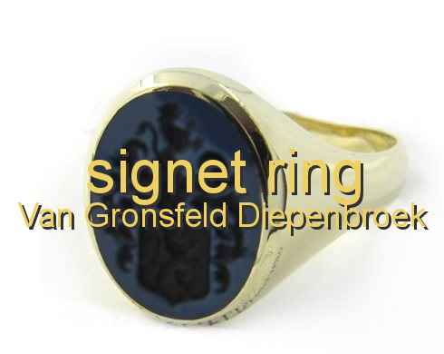 signet ring Van Gronsfeld Diepenbroek