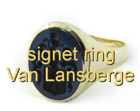 signet ring Van Lansberge